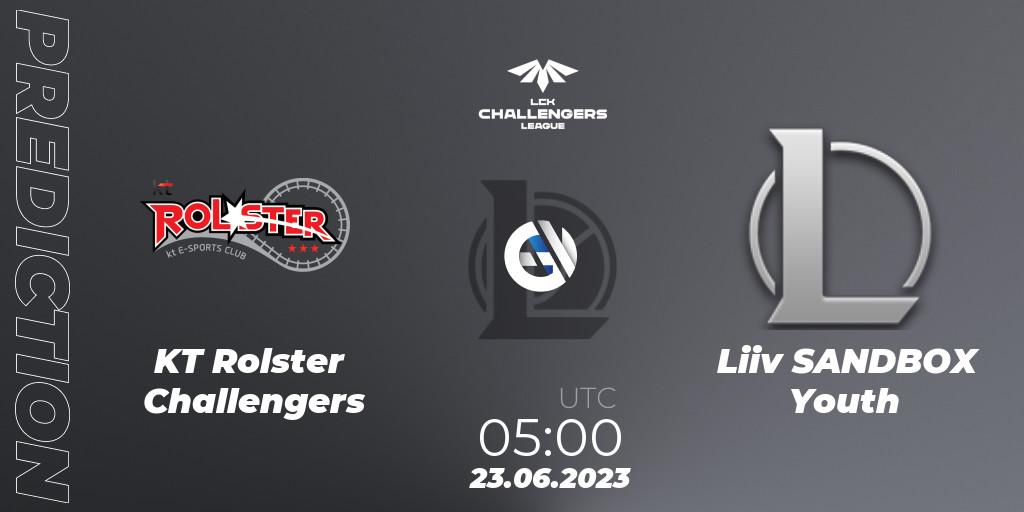 Prognose für das Spiel KT Rolster Challengers VS Liiv SANDBOX Youth. 23.06.23. LoL - LCK Challengers League 2023 Summer - Group Stage