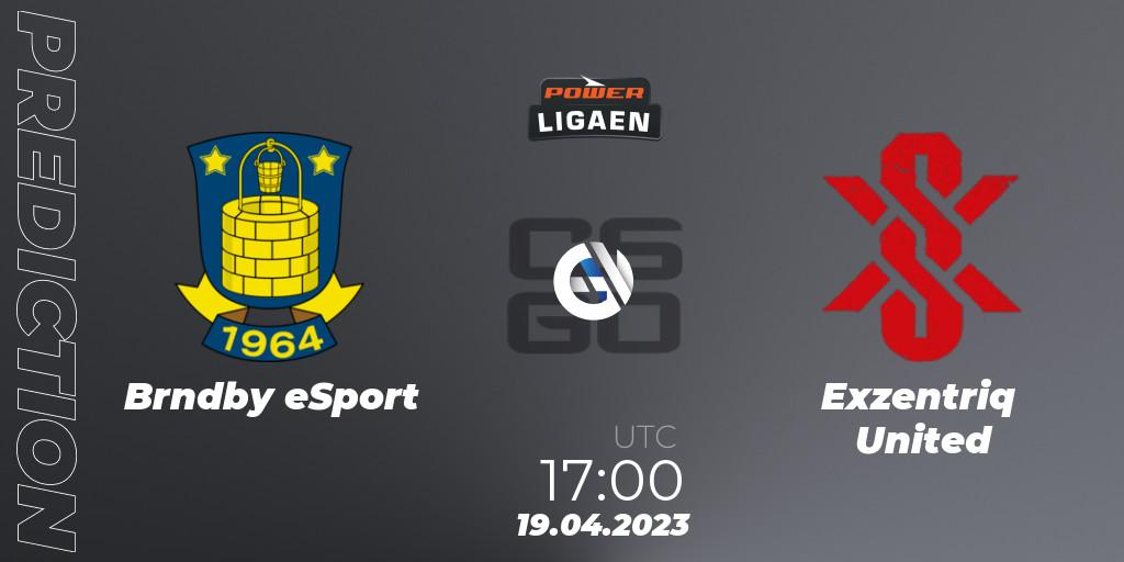 Prognose für das Spiel Brøndby eSport VS Exzentriq United. 19.04.2023 at 17:00. Counter-Strike (CS2) - Dust2.dk Ligaen Season 23