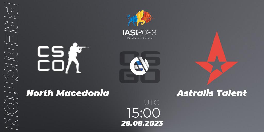 Prognose für das Spiel North Macedonia VS Astralis Talent. 28.08.2023 at 17:35. Counter-Strike (CS2) - IESF World Esports Championship 2023