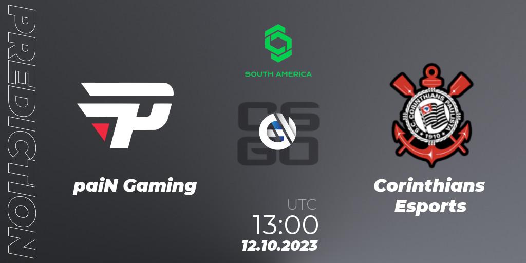 Prognose für das Spiel paiN Gaming VS Corinthians Esports. 12.10.2023 at 13:00. Counter-Strike (CS2) - CCT South America Series #12
