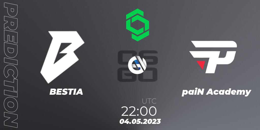 Prognose für das Spiel BESTIA VS paiN Academy. 04.05.2023 at 22:00. Counter-Strike (CS2) - CCT South America Series #7