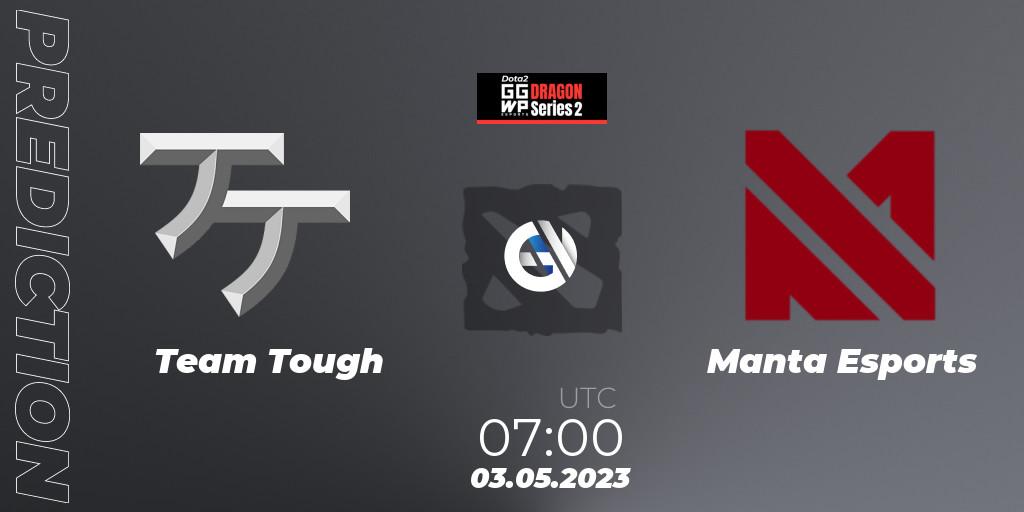 Prognose für das Spiel Team Tough VS Manta Esports. 03.05.2023 at 07:10. Dota 2 - GGWP Dragon Series 2
