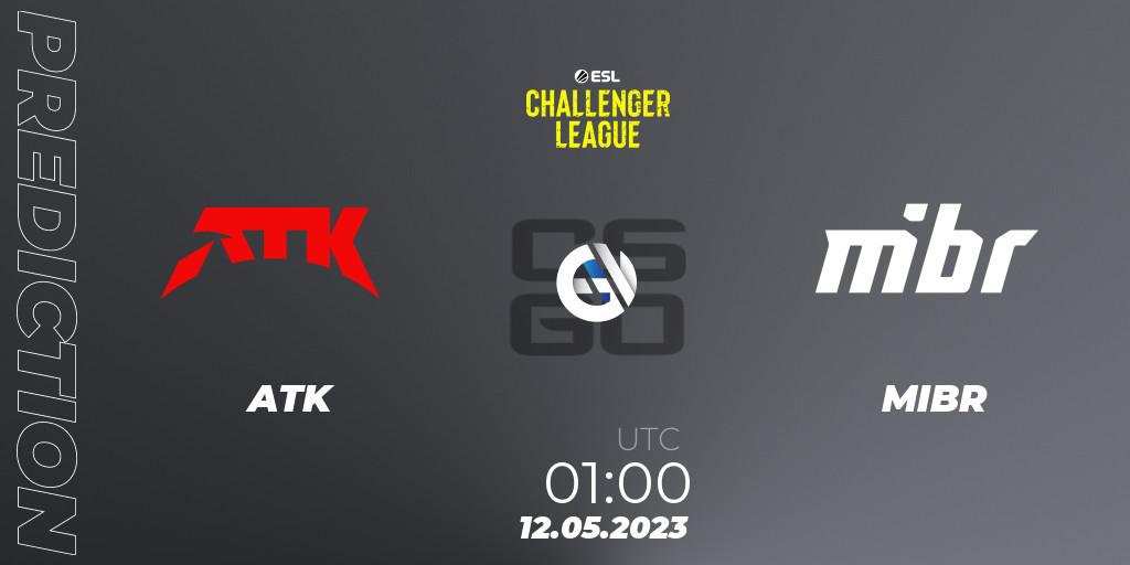 Prognose für das Spiel ATK VS MIBR. 12.05.23. CS2 (CS:GO) - ESL Challenger League Season 45: North America