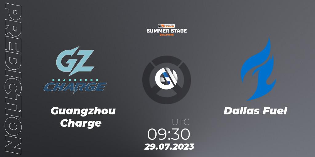 Prognose für das Spiel Guangzhou Charge VS Dallas Fuel. 29.07.23. Overwatch - Overwatch League 2023 - Summer Stage Qualifiers