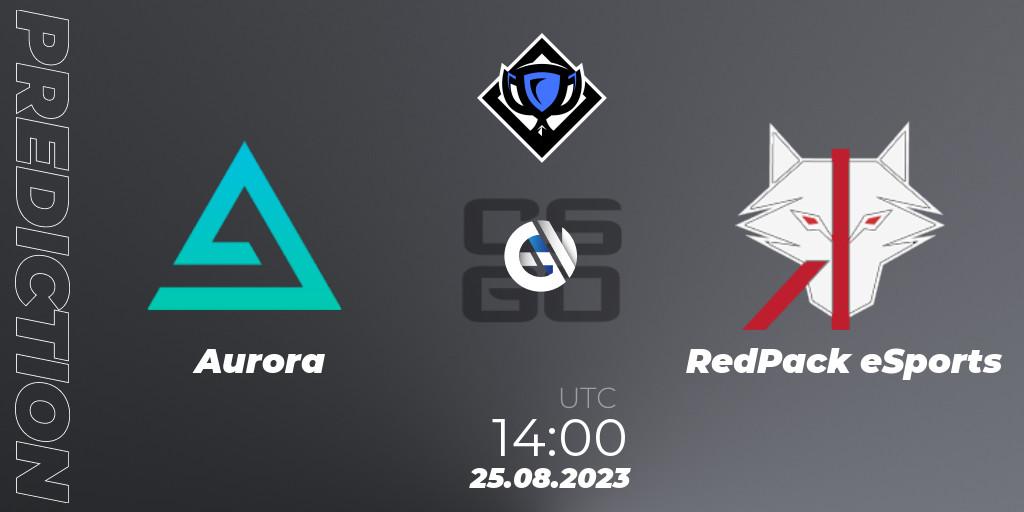 Prognose für das Spiel Aurora VS RedPack eSports. 25.08.23. CS2 (CS:GO) - RES Season 5