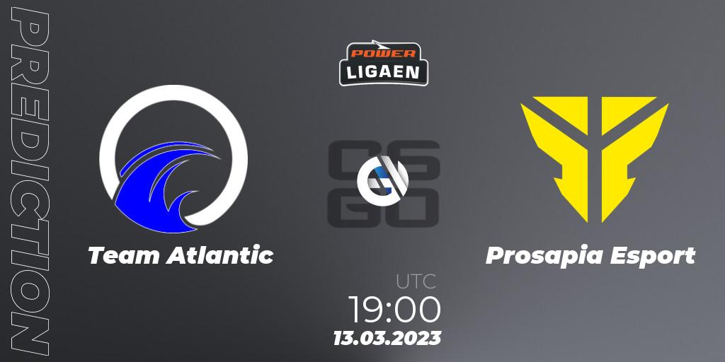 Prognose für das Spiel Team Atlantic VS Prosapia Esport. 13.03.2023 at 19:00. Counter-Strike (CS2) - Dust2.dk Ligaen Season 22