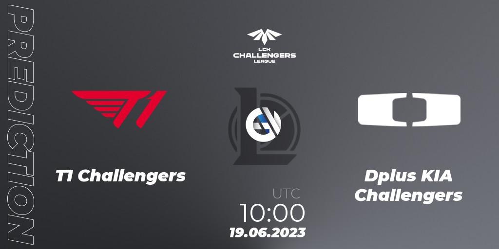 Prognose für das Spiel T1 Challengers VS Dplus KIA Challengers. 19.06.23. LoL - LCK Challengers League 2023 Summer - Group Stage