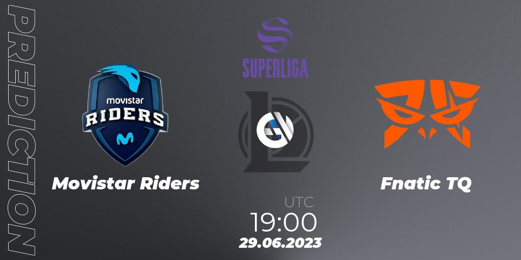 Prognose für das Spiel Movistar Riders VS Fnatic TQ. 29.06.2023 at 16:00. LoL - Superliga Summer 2023 - Group Stage