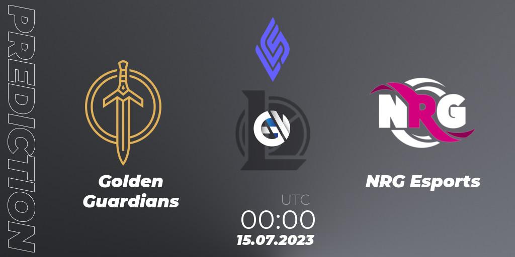 Prognose für das Spiel Golden Guardians VS NRG Esports. 14.07.23. LoL - LCS Summer 2023 - Group Stage