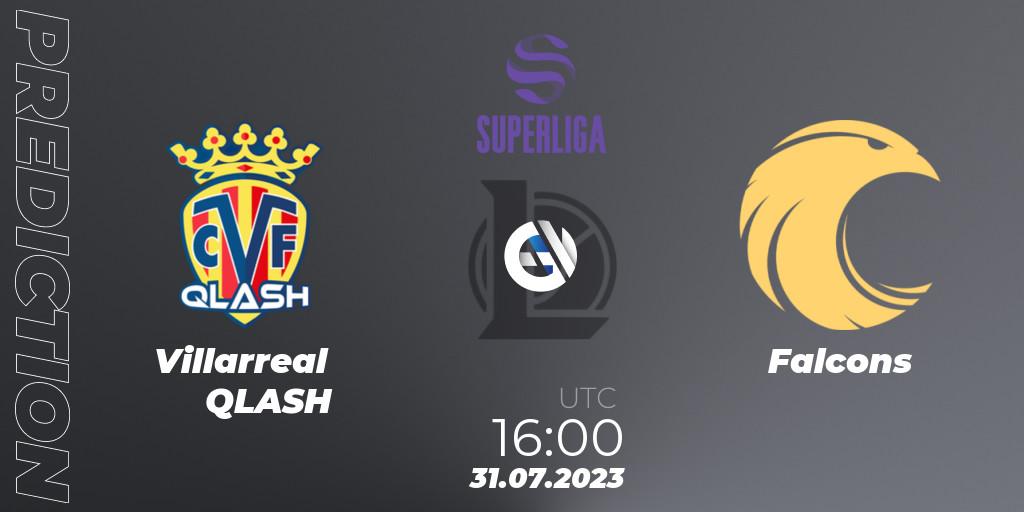 Prognose für das Spiel Villarreal QLASH VS Falcons. 31.07.2023 at 16:00. LoL - LVP Superliga 2nd Division 2023 Summer