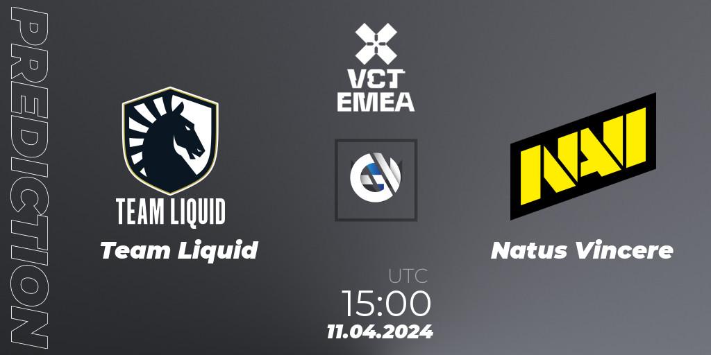Prognose für das Spiel Team Liquid VS Natus Vincere. 11.04.24. VALORANT - VALORANT Champions Tour 2024: EMEA League - Stage 1 - Group Stage