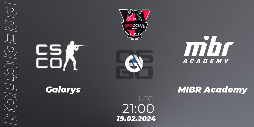 Prognose für das Spiel Galorys VS MIBR Academy. 22.02.2024 at 21:00. Counter-Strike (CS2) - RedZone PRO League Season 1