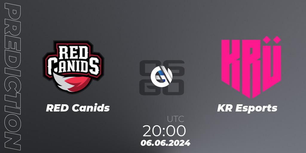 Prognose für das Spiel RED Canids VS KRÜ Esports. 06.06.2024 at 20:00. Counter-Strike (CS2) - Regional Clash Arena South America