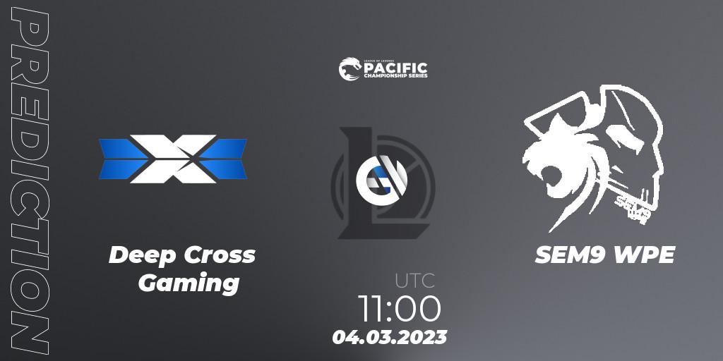 Prognose für das Spiel Deep Cross Gaming VS SEM9 WPE. 04.03.23. LoL - PCS Spring 2023 - Group Stage