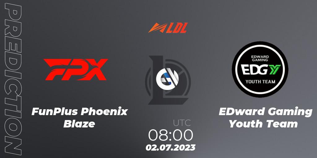 Prognose für das Spiel FunPlus Phoenix Blaze VS EDward Gaming Youth Team. 02.07.23. LoL - LDL 2023 - Regular Season - Stage 3