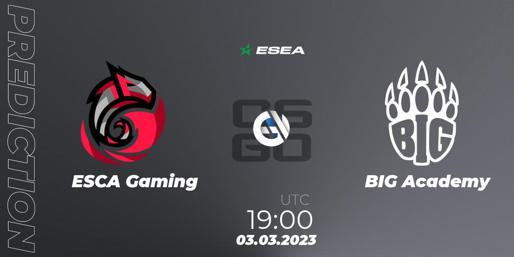 Prognose für das Spiel Haspers Team VS BIG Academy. 03.03.2023 at 19:00. Counter-Strike (CS2) - ESEA Season 44: Advanced Division - Europe