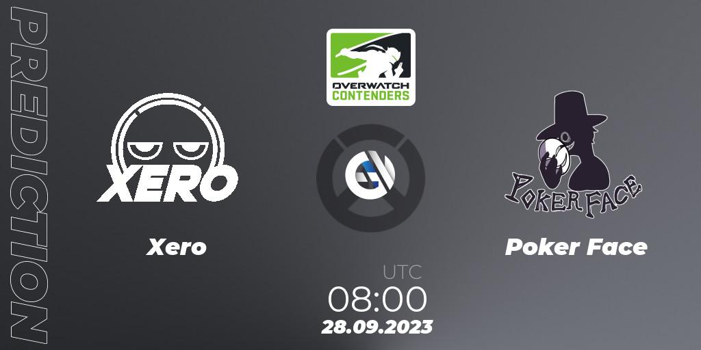 Prognose für das Spiel Xero VS Poker Face. 28.09.2023 at 08:00. Overwatch - Overwatch Contenders 2023 Spring Series: Korea - Regular Season