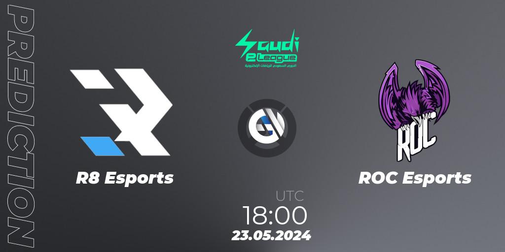 Prognose für das Spiel R8 Esports VS ROC Esports. 23.05.2024 at 18:00. Overwatch - Saudi eLeague 2024 - Major 2 Phase 2