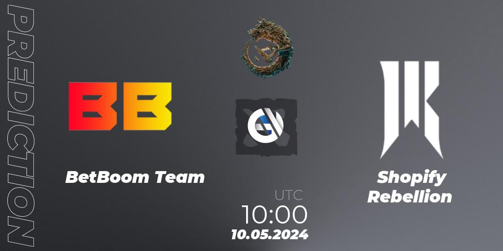 Prognose für das Spiel BetBoom Team VS Shopify Rebellion. 10.05.24. Dota 2 - PGL Wallachia Season 1 - Group Stage