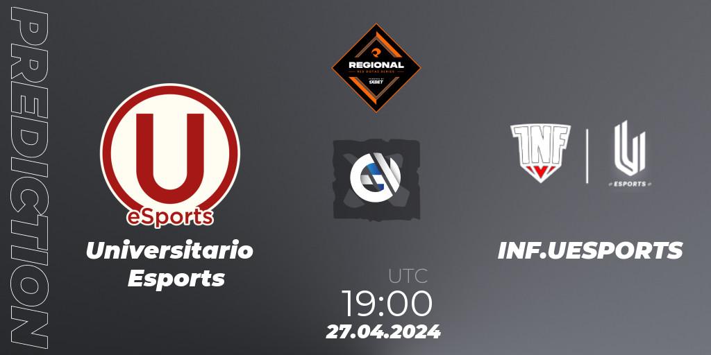 Prognose für das Spiel Universitario Esports VS INF.UESPORTS. 27.04.24. Dota 2 - RES Regional Series: LATAM #2