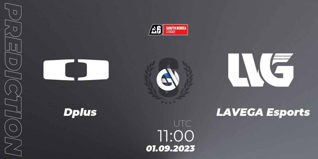 Prognose für das Spiel Dplus VS LAVEGA Esports. 01.09.2023 at 11:00. Rainbow Six - South Korea League 2023 - Stage 2