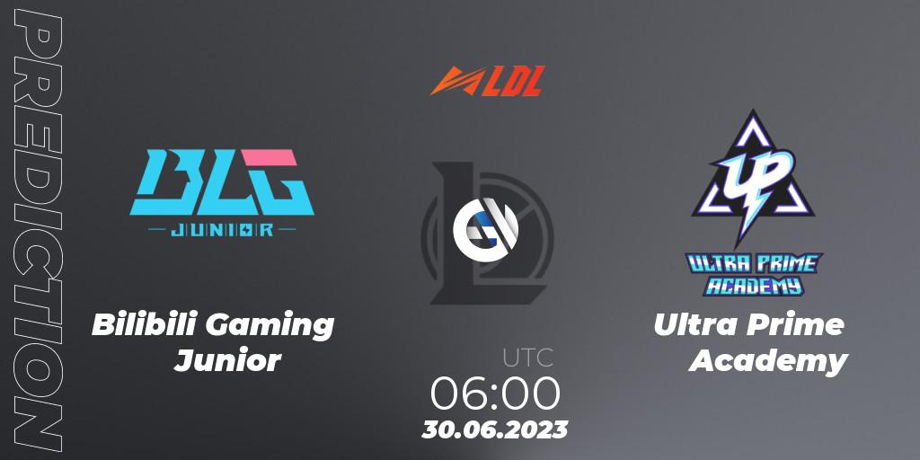 Prognose für das Spiel Bilibili Gaming Junior VS Ultra Prime Academy. 30.06.2023 at 06:00. LoL - LDL 2023 - Regular Season - Stage 3