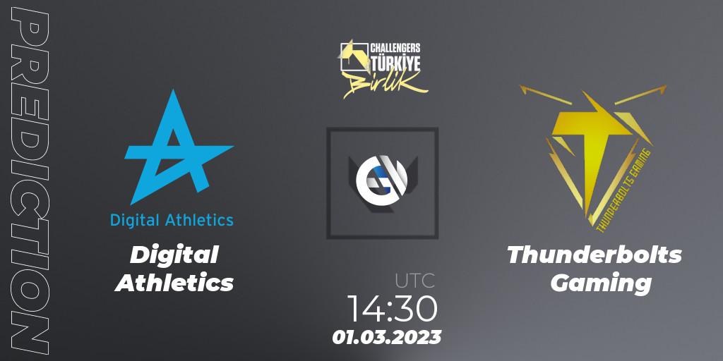 Prognose für das Spiel Digital Athletics VS Thunderbolts Gaming. 01.03.23. VALORANT - VALORANT Challengers 2023 Turkey: Birlik Split 1