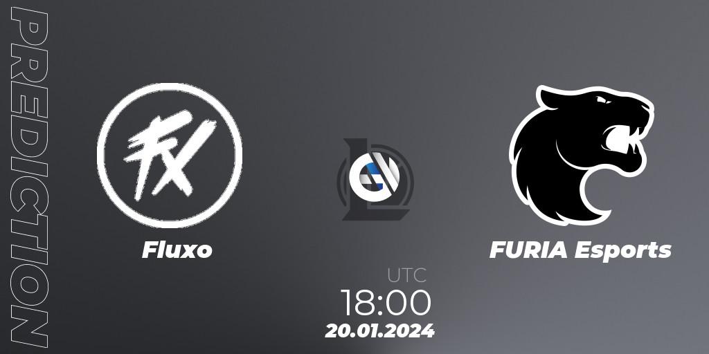 Prognose für das Spiel Fluxo VS FURIA Esports. 20.01.24. LoL - CBLOL Split 1 2024 - Group Stage