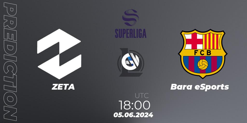 Prognose für das Spiel ZETA VS Barça eSports. 05.06.2024 at 18:00. LoL - LVP Superliga Summer 2024