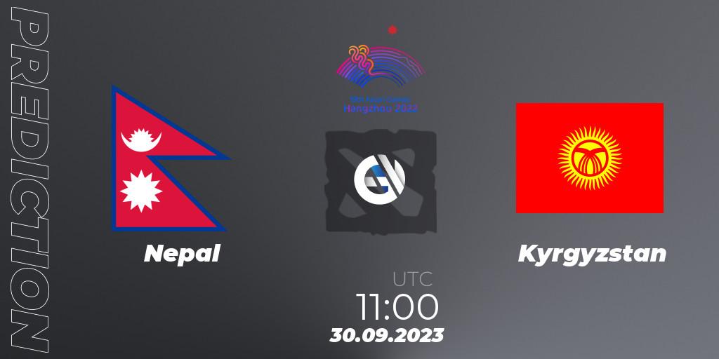 Prognose für das Spiel Nepal VS Kyrgyzstan. 30.09.2023 at 11:00. Dota 2 - 2022 Asian Games