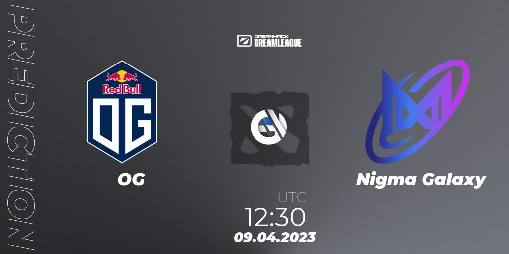 Prognose für das Spiel OG VS Nigma Galaxy. 09.04.23. Dota 2 - DreamLeague Season 19 - Group Stage 1