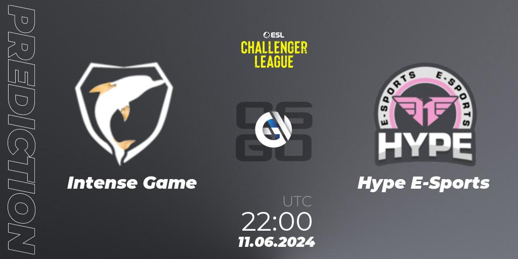 Prognose für das Spiel Intense Game VS Hype E-Sports. 11.06.2024 at 22:00. Counter-Strike (CS2) - ESL Challenger League Season 47 Relegation: South America