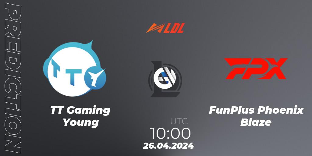 Prognose für das Spiel TT Gaming Young VS FunPlus Phoenix Blaze. 26.04.24. LoL - LDL 2024 - Stage 2