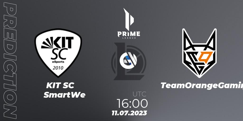 Prognose für das Spiel KIT SC SmartWe VS TeamOrangeGaming. 11.07.2023 at 16:00. LoL - Prime League 2nd Division Summer 2023