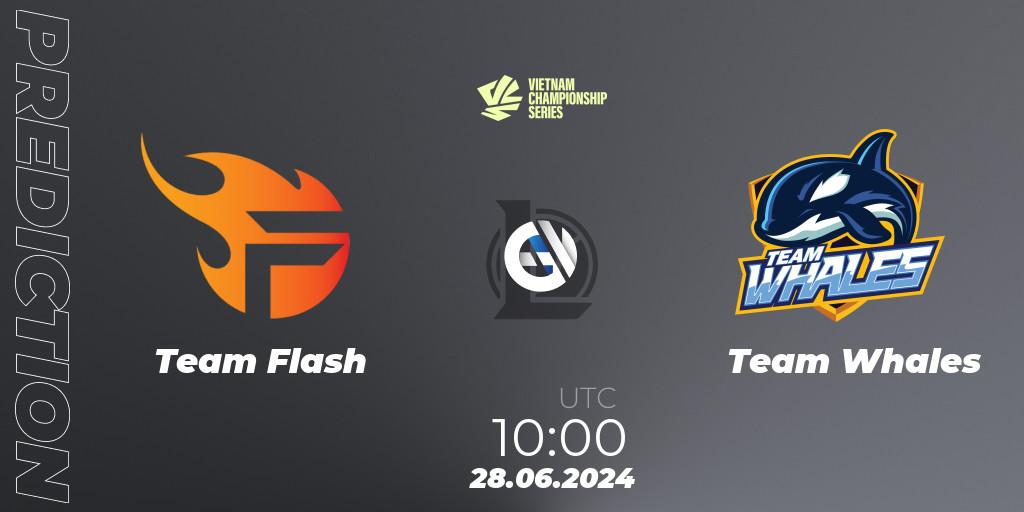 Prognose für das Spiel Team Flash VS Team Whales. 03.08.2024 at 10:00. LoL - VCS Summer 2024 - Group Stage