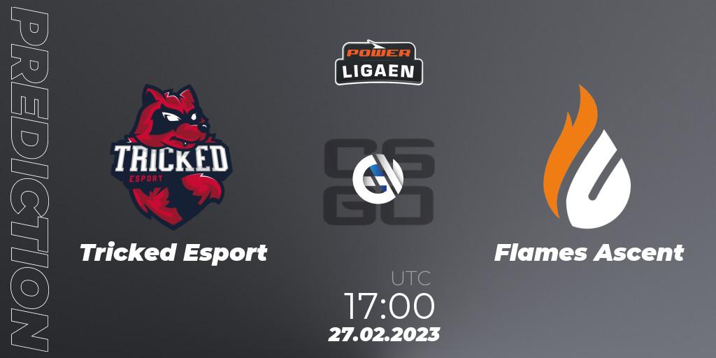 Prognose für das Spiel Tricked Esport VS Flames Ascent. 14.03.23. CS2 (CS:GO) - Dust2.dk Ligaen Season 22
