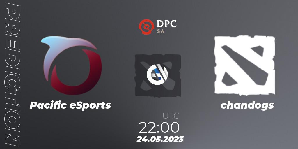 Prognose für das Spiel Pacific eSports VS chandogs. 24.05.2023 at 19:00. Dota 2 - DPC 2023 Tour 3: SA Closed Qualifier