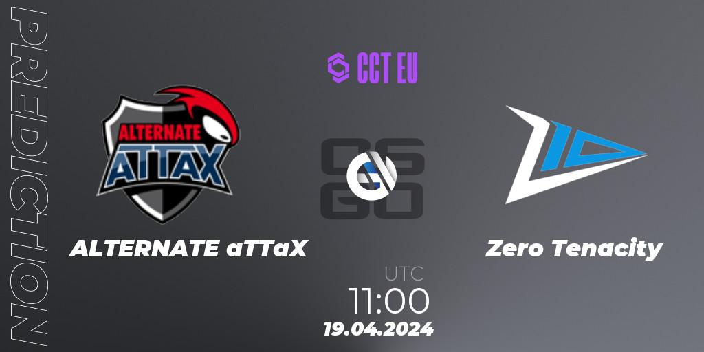Prognose für das Spiel ALTERNATE aTTaX VS Zero Tenacity. 19.04.24. CS2 (CS:GO) - CCT Season 2 Europe Series 1 Closed Qualifier