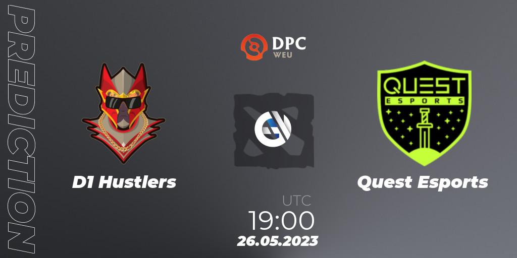 Prognose für das Spiel D1 Hustlers VS PSG Quest. 26.05.23. Dota 2 - DPC 2023 Tour 3: WEU Division I (Upper)