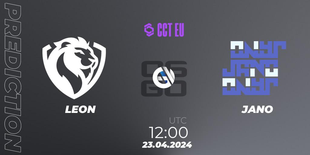 Prognose für das Spiel LEON VS JANO. 23.04.24. CS2 (CS:GO) - CCT Season 2 Europe Series 2 Closed Qualifier