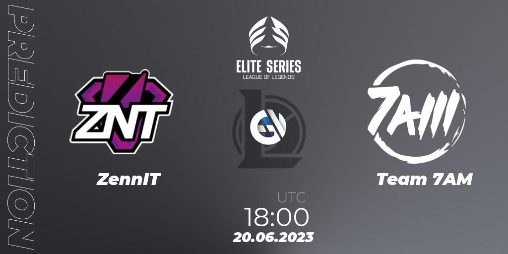 Prognose für das Spiel ZennIT VS Team 7AM. 20.06.2023 at 18:00. LoL - Elite Series Summer 2023