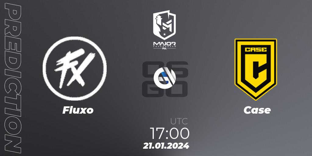 Prognose für das Spiel Fluxo VS Case. 21.01.2024 at 17:00. Counter-Strike (CS2) - PGL CS2 Major Copenhagen 2024 South America RMR Closed Qualifier