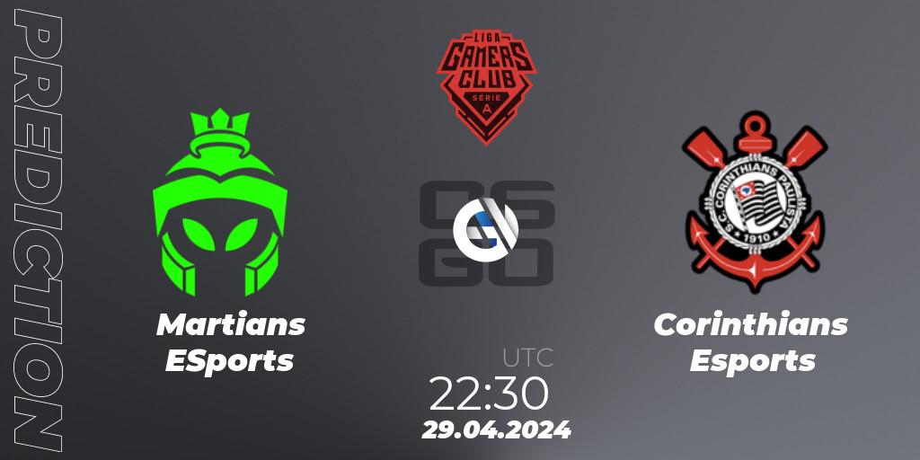 Prognose für das Spiel Martians ESports VS Corinthians Esports. 01.05.2024 at 22:00. Counter-Strike (CS2) - Gamers Club Liga Série A: April 2024