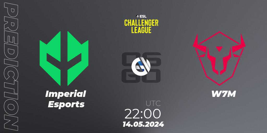 Prognose für das Spiel Imperial Esports VS W7M. 15.05.2024 at 00:00. Counter-Strike (CS2) - ESL Challenger League Season 47: South America