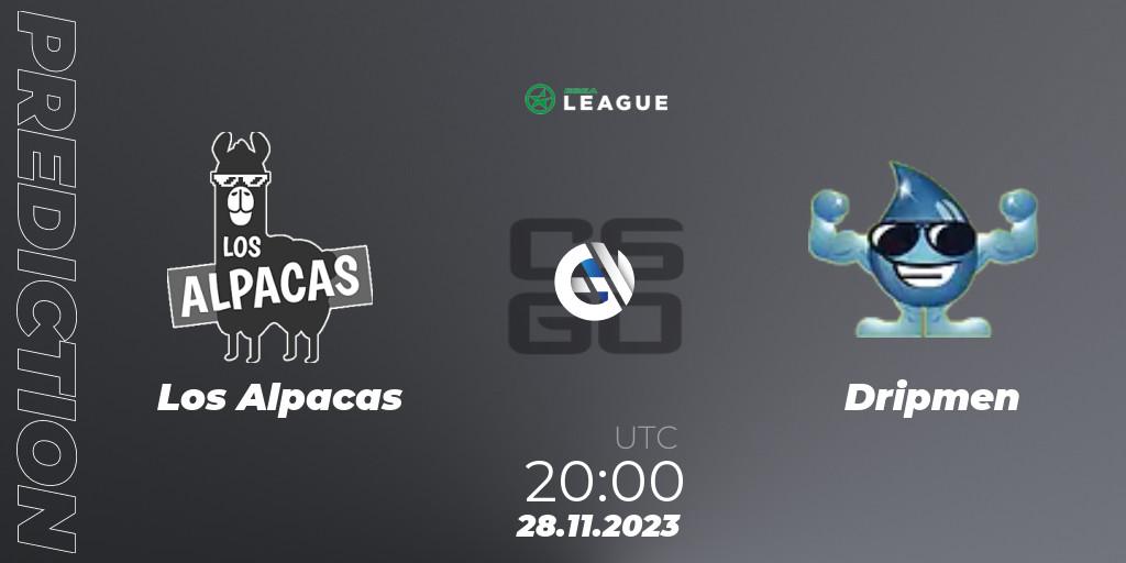 Prognose für das Spiel Los Alpacas VS Dripmen. 28.11.23. CS2 (CS:GO) - ESEA Season 47: Advanced Division - Europe
