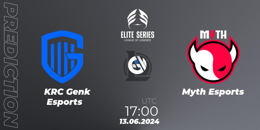 Prognose für das Spiel KRC Genk Esports VS Myth Esports. 13.06.2024 at 17:00. LoL - Elite Series Summer 2024