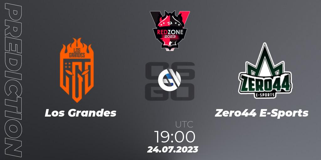 Prognose für das Spiel Los Grandes VS Zero44 E-Sports. 24.07.23. CS2 (CS:GO) - RedZone PRO League Season 5