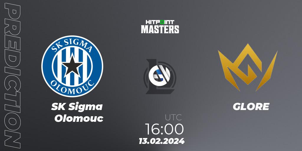Prognose für das Spiel SK Sigma Olomouc VS GLORE. 13.02.24. LoL - Hitpoint Masters Spring 2024