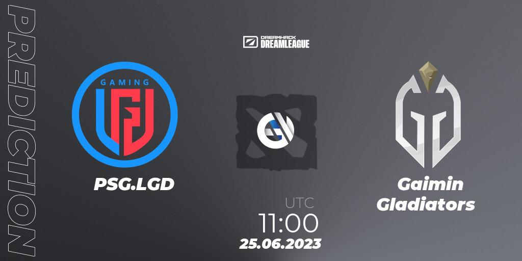 Prognose für das Spiel PSG.LGD VS Gaimin Gladiators. 25.06.23. Dota 2 - DreamLeague Season 20