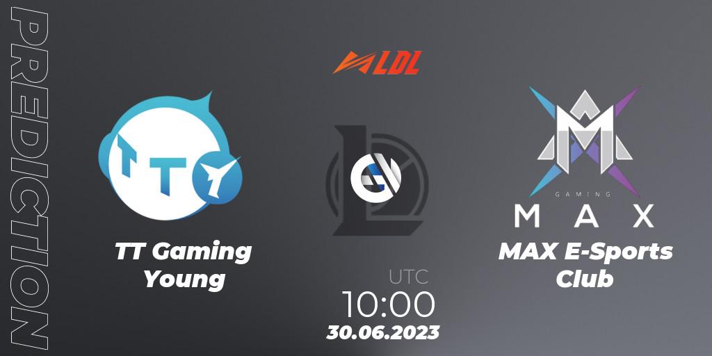 Prognose für das Spiel TT Gaming Young VS MAX E-Sports Club. 30.06.2023 at 10:00. LoL - LDL 2023 - Regular Season - Stage 3